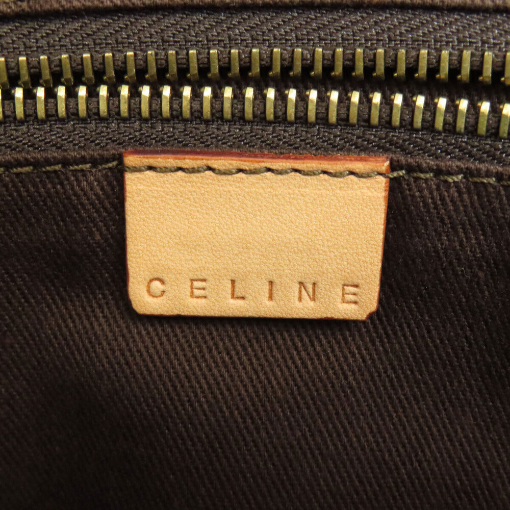 Celine Macadam Boston Leather Brown handbag - Picture 6 of 11